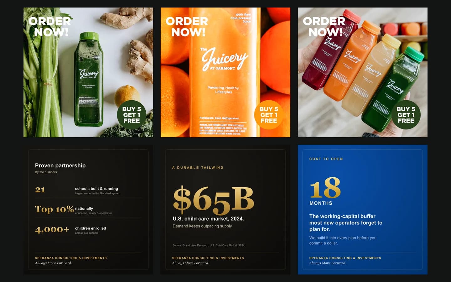 Social creative — Paid + organic social · Clients, built by Chris Hornak